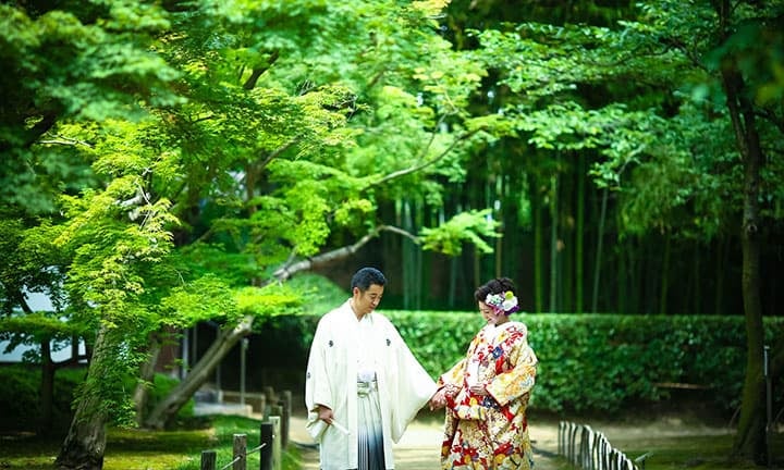 和装でのフォトウェディング